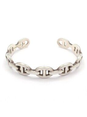 Hermes Bangle Chaine D'ancre Silver Bracelet